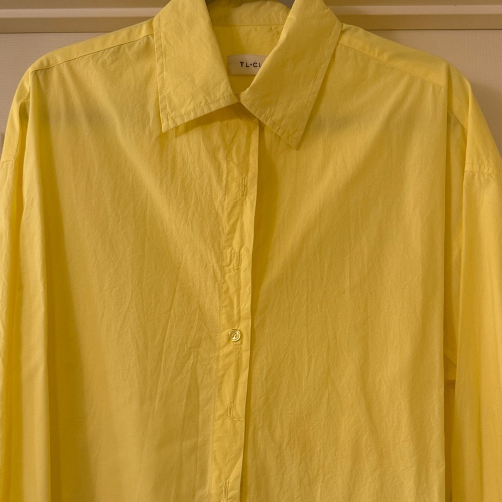 Tan Lines and Clyque Yellow Shirt coverup
